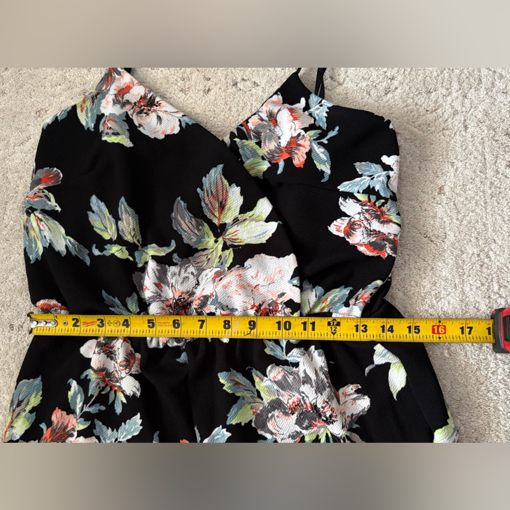 Black Floral Jumpsuit - Picture 9 of 9